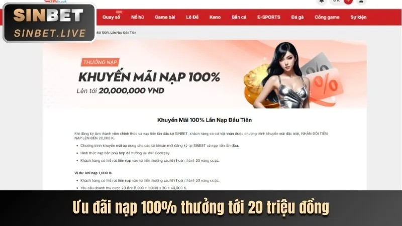 Hoàn trả cược thể thao 18bet